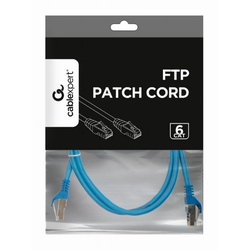 GEMBIRD PP6-1M/B Mrezni kabl/ CAT6 FTP Patch cord 1m blue