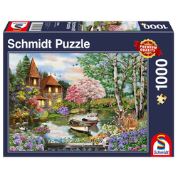 Schmidt - Puzzle Hiša ob jezeru 1000 - 1 000 kosov