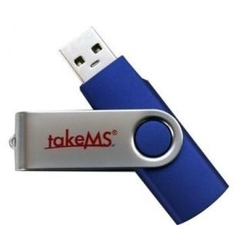 4GB Mini Rubber USB 2.0 flash (88383) plavi