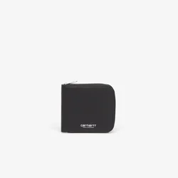 Denarnica Carhartt WIP Leather Wallet Black/ Silver Universal
