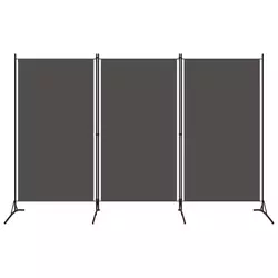 vidaXL Paravan 3-delni antraciten 260x180 cm