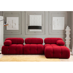 Atelier del Sofa L1 O1 1R Puf Bubble Corner Ugaona garnitura, Crvena
