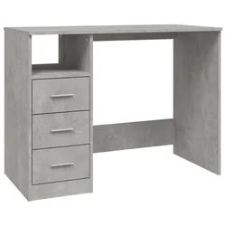 Radni stol siva boja betona 102x50x76 cm konstruirano drvo