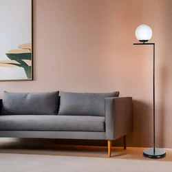 Aberto Design Podna lampa Araz Siyah, 155 cm, E27, Crna