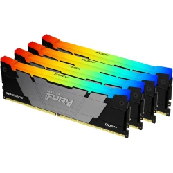 Kingston RAM memorija DDR4 128GB (4x32GB) 3600MHz [FURY RENEGADE RGB],CL18 1.35V, 288-Pin 2Rx8,  w/RGB Heatsink, XMP KF436C18RB2AK4/128