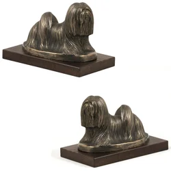 shumee Lhasa Apso - kipec psa, pisarniška figurica, pokal za pasjo razstavo Art-Dog