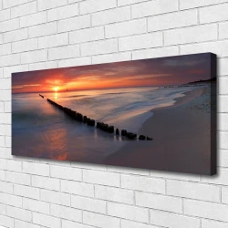 tulup.si Slika na platnu Plaža morje landscape 120x60 cm
