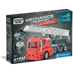 Clementoni Set mehanički laboratorij-vatrogasno auto CL75167, Crveno