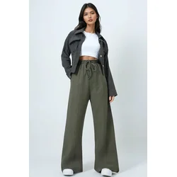 Trend Alacati Stili Ženske pantalone Alc-X14549, Zelene