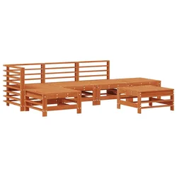Set lounge namještaja za vrt 5 pcs Voštanosmeđa