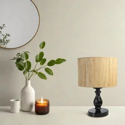 Opviq Stona lampa E27 Socket, Crno-Bež