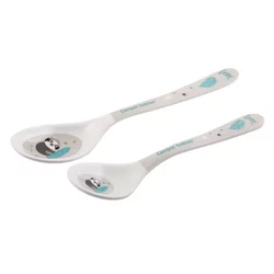 CANPOL BABIES Set kašika za bebe 4/530 Melamine Exotic Animals sivi