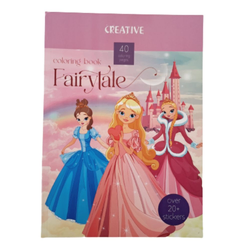 Pobarvanka Creative deklice 40L + 20 nalepk