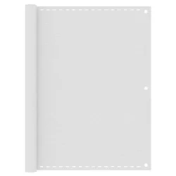 shumee vidaXL Balkonska pregrada, bela, 120 x 300 cm, HDPE