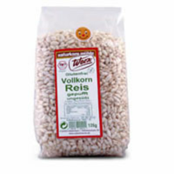 RIŽEVI NESLADKANI POLNOZRNATI NAPIHNJENCI, 125G (BREZ GLUTENA)