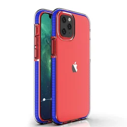 Futrola Spring clear TPU za Apple iPhone 12 Pro/iPhone 12 - Tamno plava KP8667