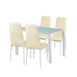 Jedilni set Portland 4+1 beige