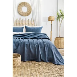 Lessentiel Maison Set Prekrivač i jastučnice Silvia, 240x260 cm, Indigo