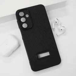 Maska za telefon Carbon fiber za Samsung A16 5G/ A166B, Crna
