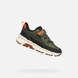 Khaki Boys Sneakers Geox Flexyper Plus - Boys