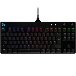 LOGITECH G PRO TKL Corded Mechanical Gaming Keyboard - BLACK - US INTL - USB - CLICKY - 920-009392