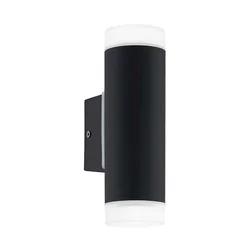 Eglo 13709 - LED spoljašnje zidno svetlo RIGA 2xGU10/4,6W/230V IP44 crna