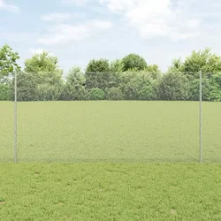 Heksagonalna ograda s stubom 25 x 1,2 m Pocinčani čelik Srebrna