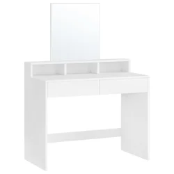 Songmics Toaletna mizica, 80x40x140 cm, bela