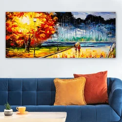 Wallity Slika na platnu 50x120cm