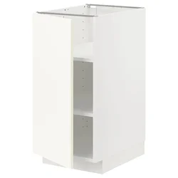 METOD Podni element s policama, bela/Vallstena bela, 40x60 cm