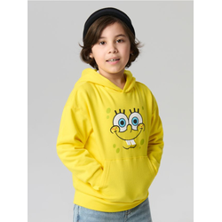 Sinsay - Pamučna dukserica sa printom SpongeBob - žuto