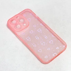 Maska za telefon Heart Color IMD za iPhone 13 Pro 6.1 roze