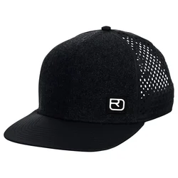 Kapa s ščitnikom Ortovox Logo Air Trucker Cap Black Raven 56 cm