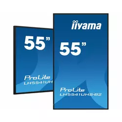 Iiyama LFD LH5541UHS-B2 55 Professional Digital Signage display with 4K UHD resolution and 24/7 operating time 500 cd/m˛ 1200:1 8ms land