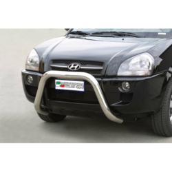 Misutonida Bull Bar O76mm inox srebrni za Hyundai Tucson 2004-2014 s EU certifikatom