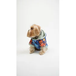 Paws & Whiskers Odelo za pse Ocean Raincoat, Šareno
