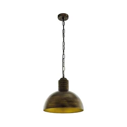 Eglo 79442 - Luster na lancu GOLDING 1xE27/60W/230V patina