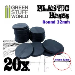 Peana PLASTICO Redonda / Plastic Round Base 32mm - PACKx20