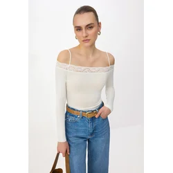 Trendyol Milla Ženska bluza, Krem