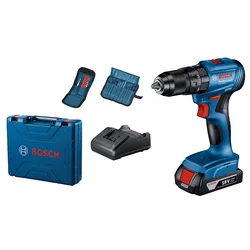BOSCH Aku vibraciona bušilica - odvrtač GSB 185-Li; 18V 1x2,0 Ah + 23-delni set pribora u koferu 06019K3102