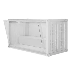 Container Display Box With Light (White)