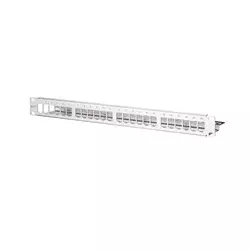 BTR NETCOM Patch panel z 24 vrati, 1U, nerjaveče jeklo