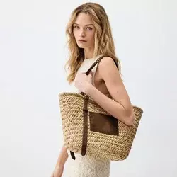 Reserved - Pletena shopper torba