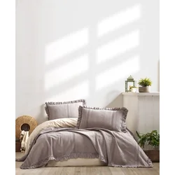 Aberto Design Set Double prekrivač Tziana, 220x240cm, Siva