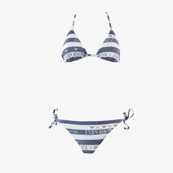 Emporio Armani Ženski kupaći 2621852R310-25934, Teget-Beli
