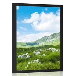 Plakat dolina v Črni gori - 40x60 silver