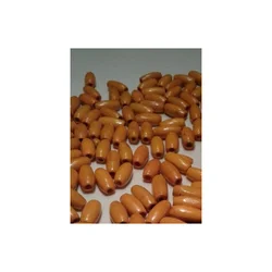 Drvena perla tuba 7*15 mm narandzasta