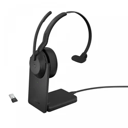 Jabra Evolve2 55/Mono/ANC/USB/BT-USB/Wireless/MS/Stand/Black