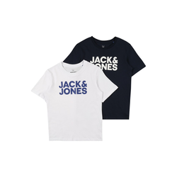 Jack & Jones Junior Majica CORP, modra, bela