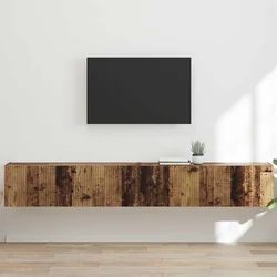 TV zidni ormar Zidne 2 pcs Staro drvo 98 x 31 x 29,5 cm